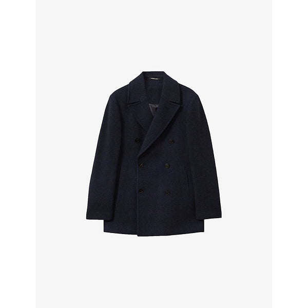 Mens Reiss Bergamo double-breasted wool-blend jacket