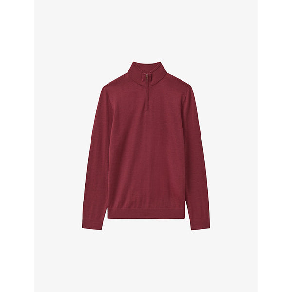 Reiss Blackhall half-zip slim-fit merino-wool jumper