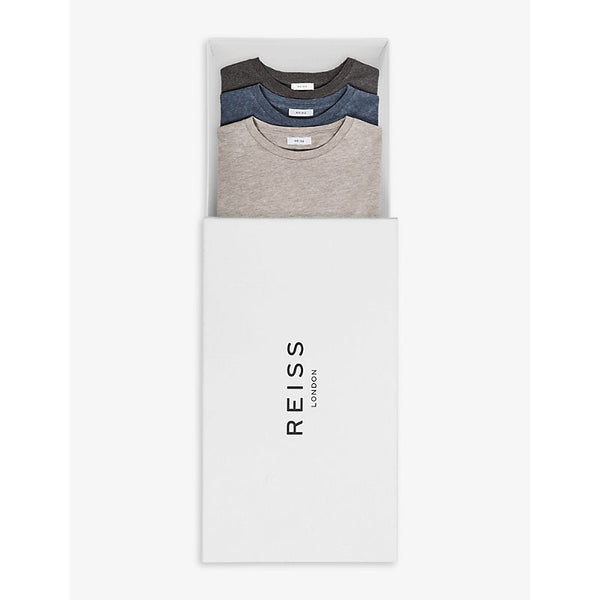 Reiss Bless crewneck pack of three cotton-jersey T-shirts