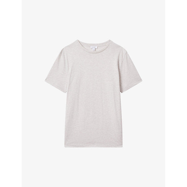 Reiss Bless marl-pattern cotton-blend T-shirt