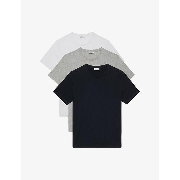 Reiss Bless pack-of-three cotton T-shirts