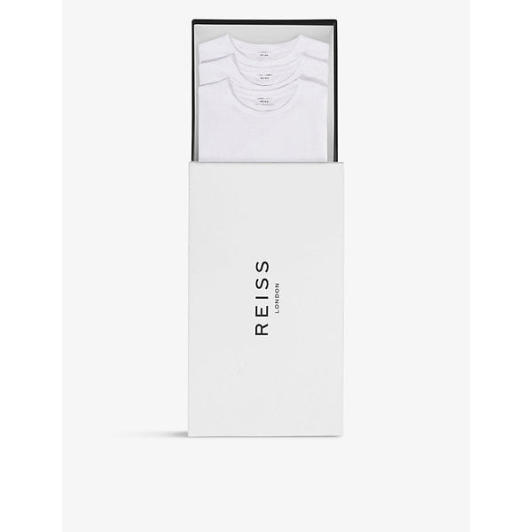 Reiss Bless short-sleeved crewneck pack of three cotton-jersey T-shirts