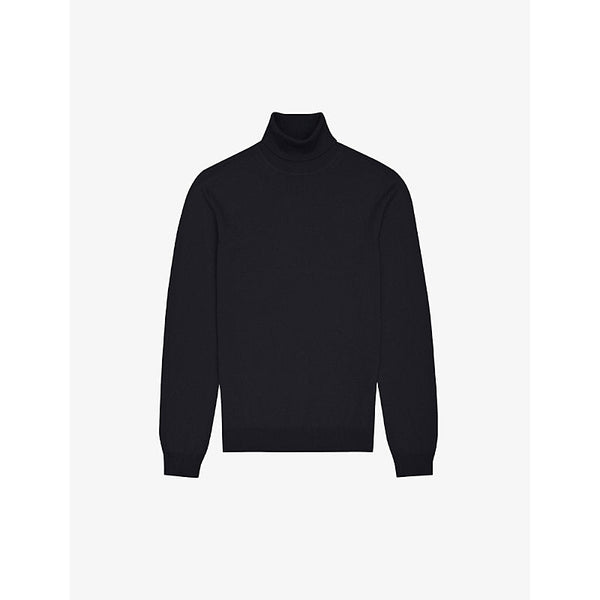 Mens Reiss Caine roll-neck wool jumper