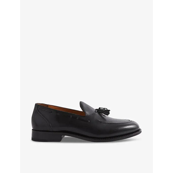 Reiss Clayton tassel-embellished leather loafers