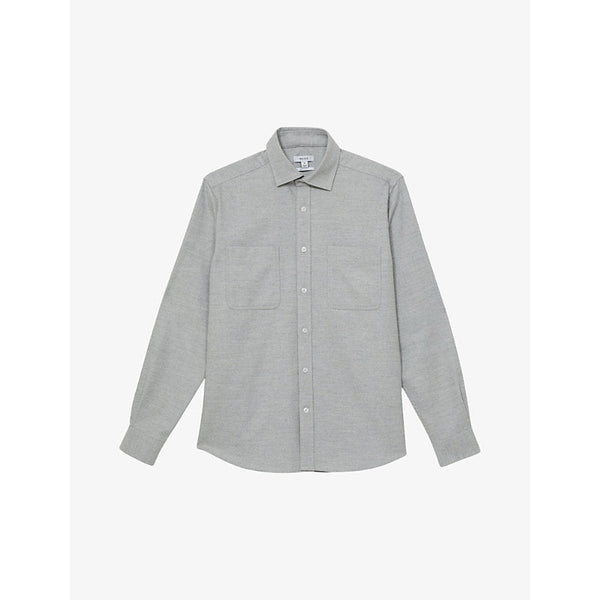 Reiss Crawford twin-pocket woven overshirt