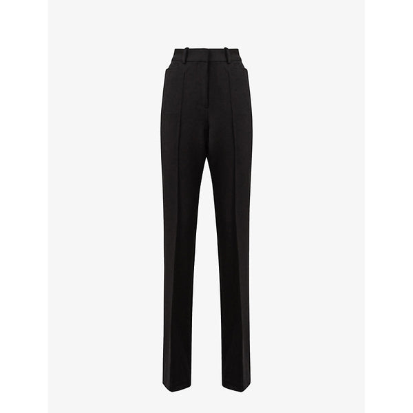 Womens Reiss Gabi slip-pocket slim-leg mid-rise woven trousers