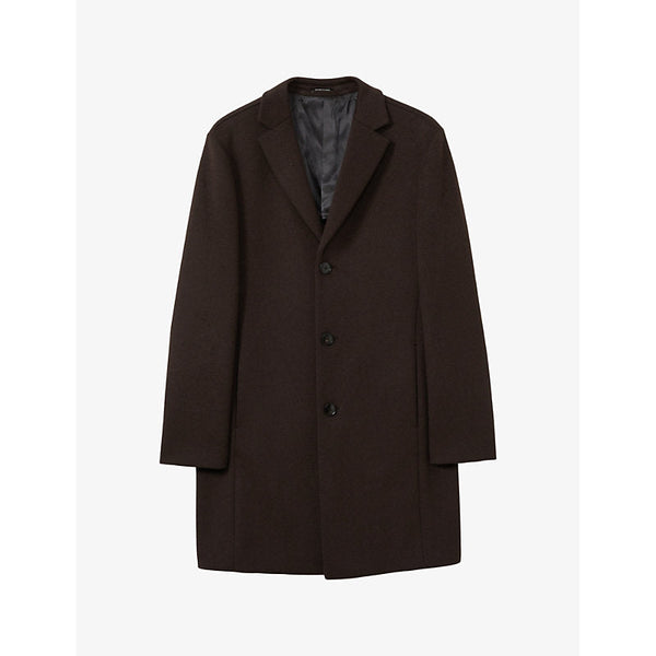 Mens Reiss Gable regular-fit single-breasted wool-blend coat