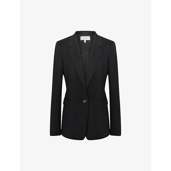 Womens Reiss Haisley single-breasted wool-blend blazer