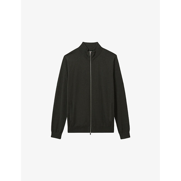  Reiss Hampshire slim-fit zip-up wool cardigan