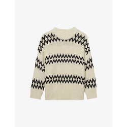  Reiss Ivy fairisle wool-blend knitted jumper