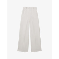 Womens Reiss Leanna wide-leg wool-blend trousers