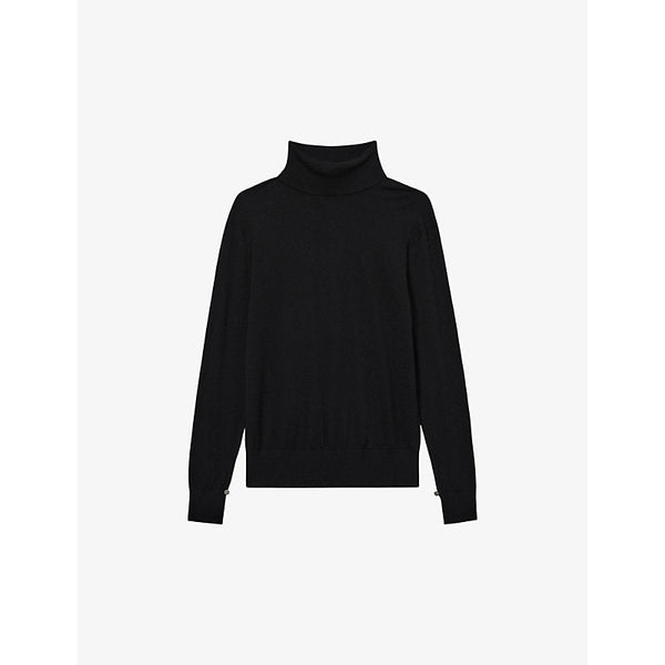 Womens Reiss Macy turtleneck wool jumper