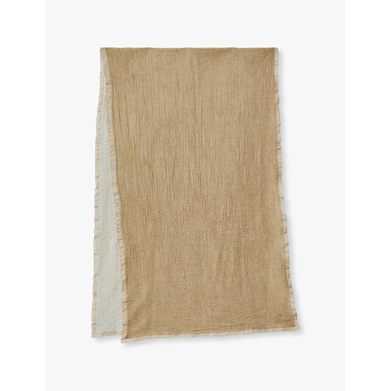 Reiss Mae frayed-trim wool scarf