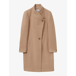 Womens Reiss Maude double-breasted wool-blend coat