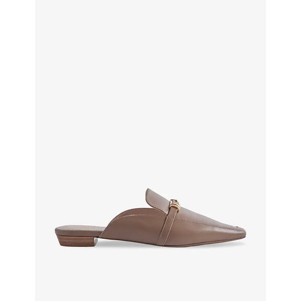 Reiss Meghan buckle-embellished leather mules