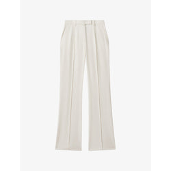 Womens Reiss Millie flared-leg high-rise woven trousers