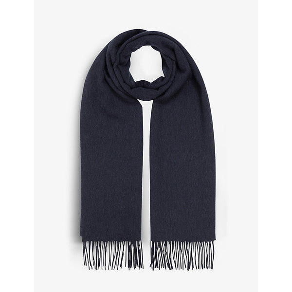 Reiss Picton cashmere and wool-blend scarf | LYBSTORE