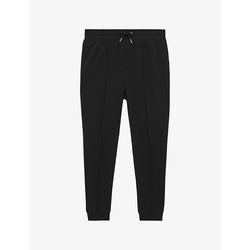 Mens Reiss Premier pinched-seam stretch-woven jogging bottoms