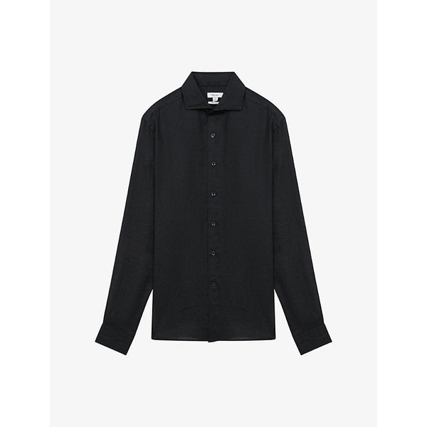 Reiss Ruban regular-fit long-sleeve linen shirt | LYBSTORE