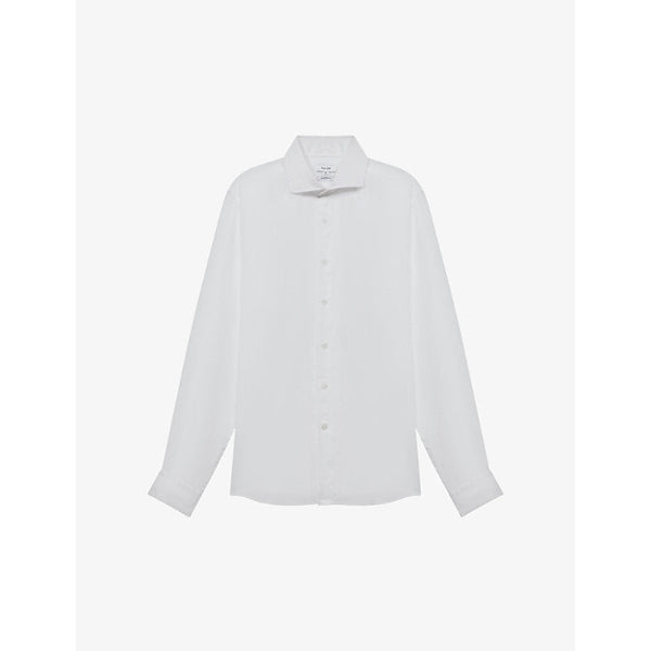 Reiss Ruban regular-fit long-sleeve linen shirt | LYBSTORE