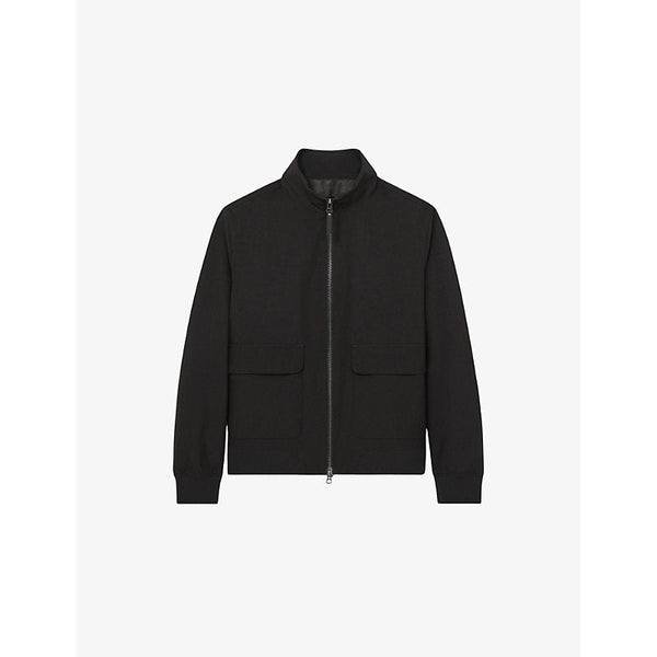 Reiss Rufus funnel-neck zip woven jacket