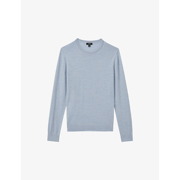 Mens Reiss Wessex slim-fit long-sleeve merino-wool jumper