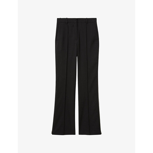 Womens Reiss x Atelier Audrey side-zip wide-leg stretch-woven trousers