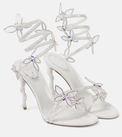 Rene Caovilla Bridal Butterflies embellished sandals