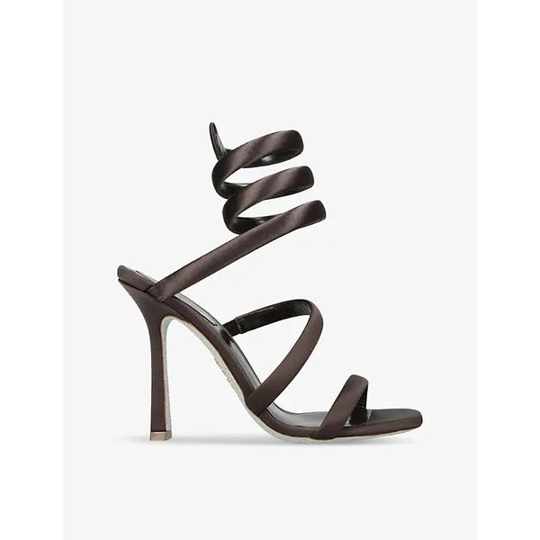 Rene Caovilla Cleo 105 satin heeled sandals