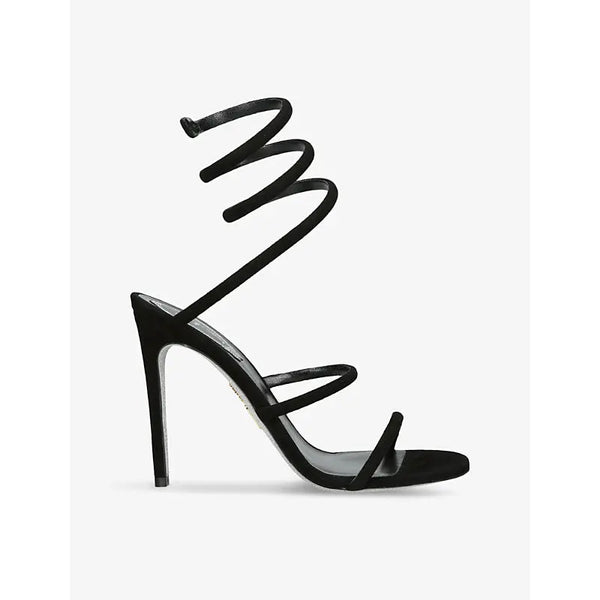 Rene Caovilla Cleo coiled-strap suede heeled sandals