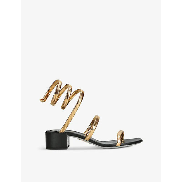 Rene Caovilla Juniper coiled-strap metal sandals