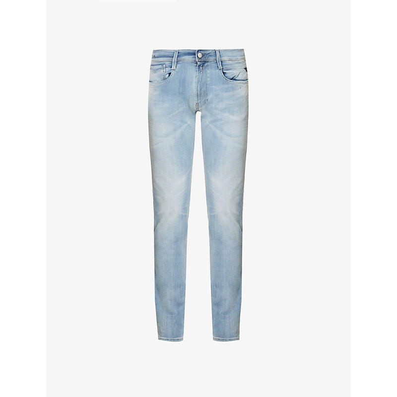 Replay Anbass Hyperflex tapered-leg slim-fit stretch-denim jeans