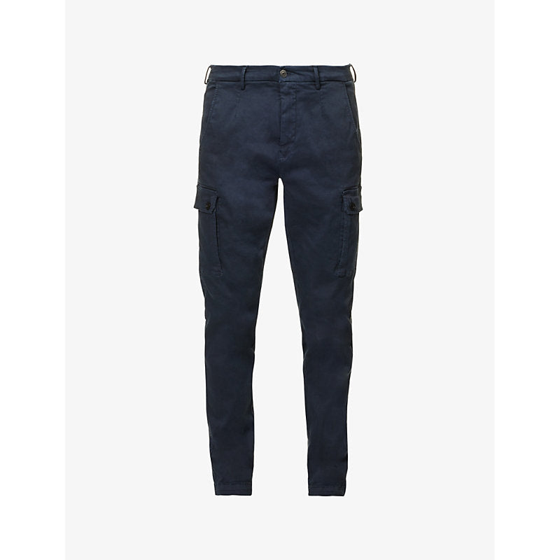 Replay Jaan Hypercargo tapered-leg stretch-cotton blend trousers