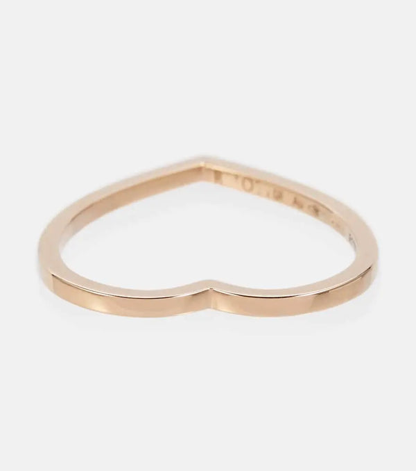 Repossi Antifer Heart 18kt rose gold ring | LYBSTORE