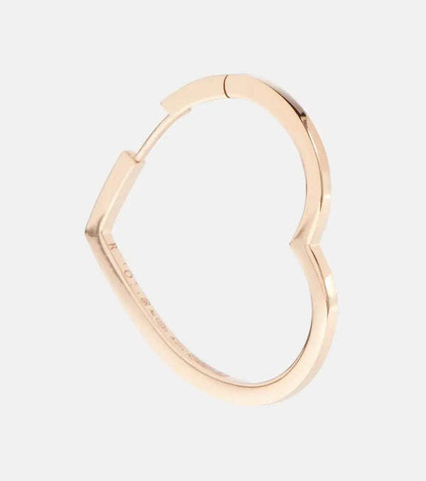 Repossi Antifer Heart Large 18kt rose gold single earring