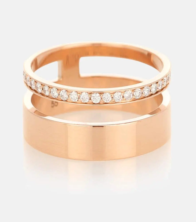 Repossi Berbere Module 18kt rose-gold and diamond ring | LYBSTORE