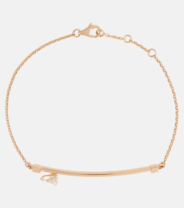 Repossi Serti Sur Vide 18kt rose gold bracelet with diamond