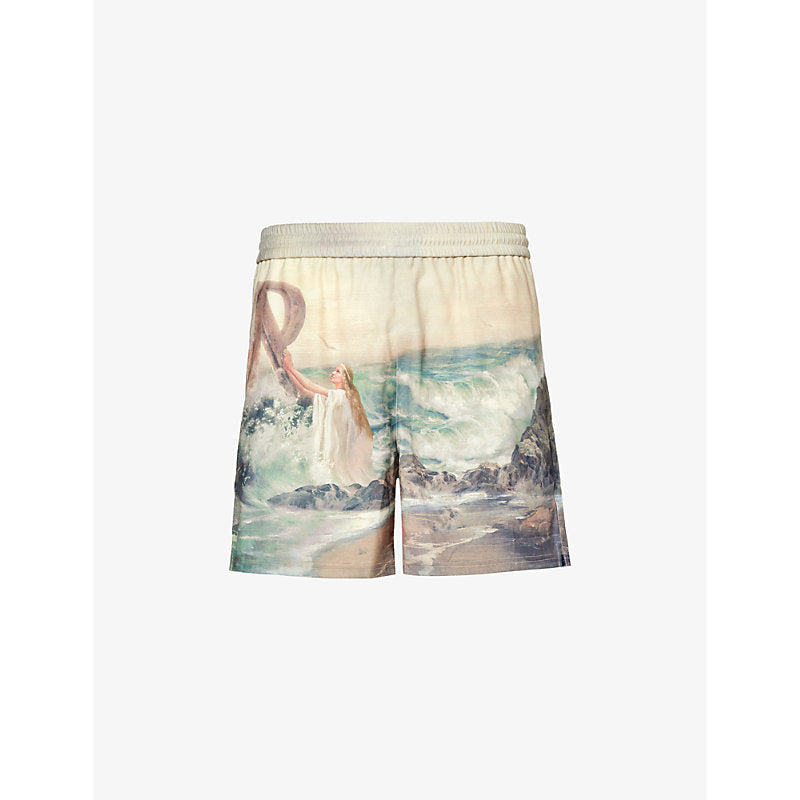 Mens Represent Higher Truth graphic-print stretch-woven shorts