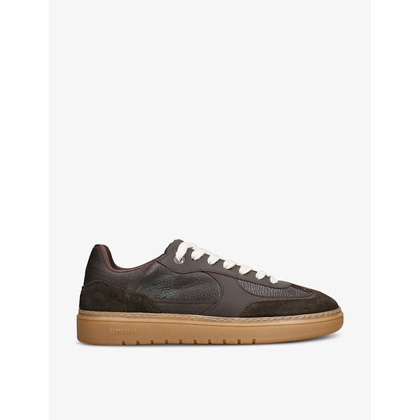 Mens Represent Virtus leather and suede low-top trainers