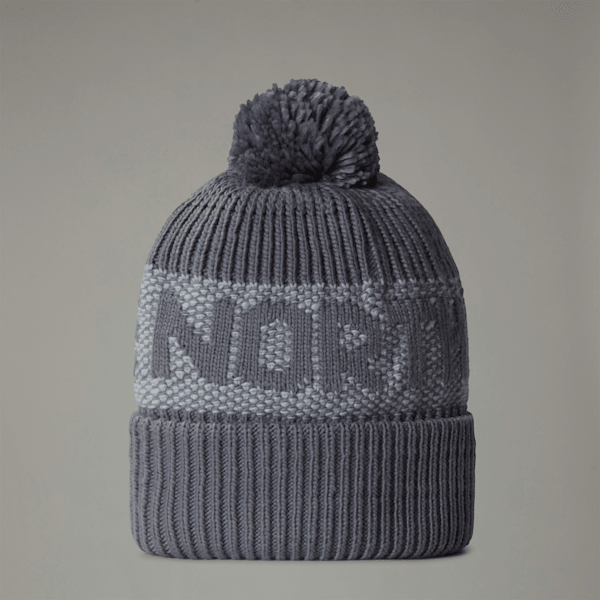 The North Face Retro Cabin Beanie High Rise Grey-smoked P One