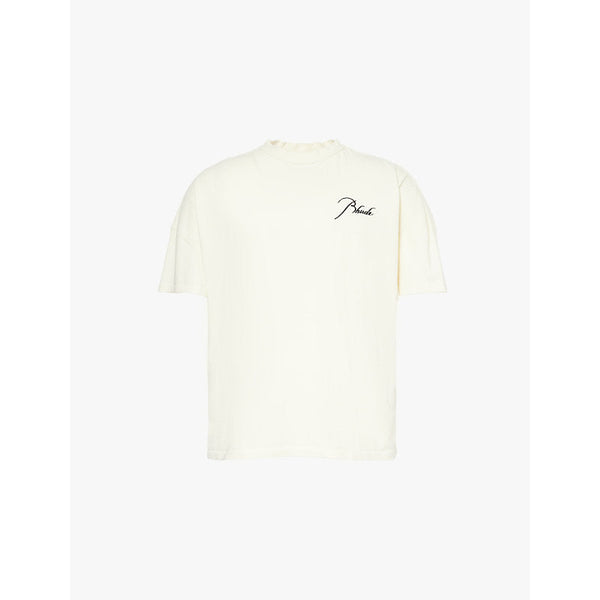 Mens Rhude Reverse embroidered-branding cotton-jersey T-shirt