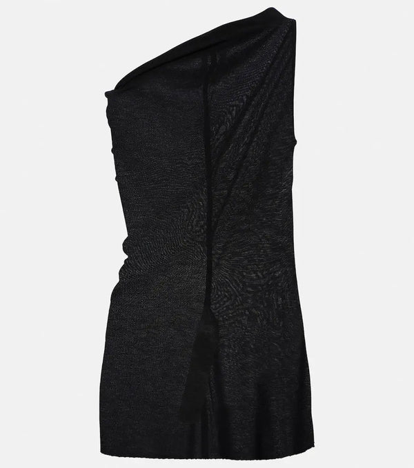 Rick Owens Athena one-shoulder jersey top | LYBSTORE