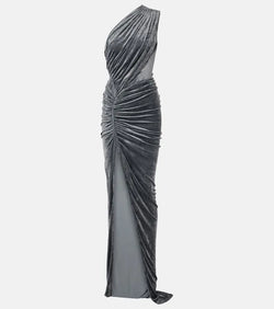 Rick Owens Avra ruched velvet gown