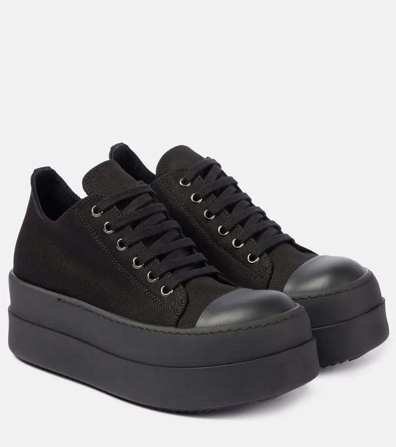 Rick Owens DRKSHDW Double Bumper denim platform sneakers