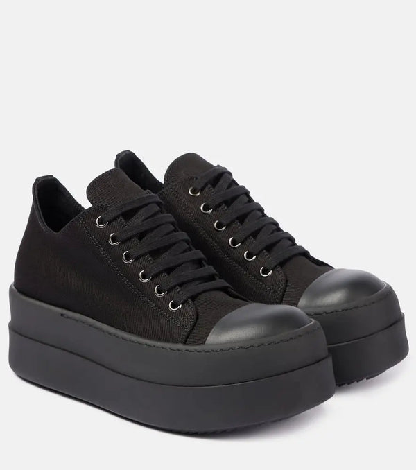 Rick Owens DRKSHDW Double Bumper denim platform sneakers | LYBSTORE