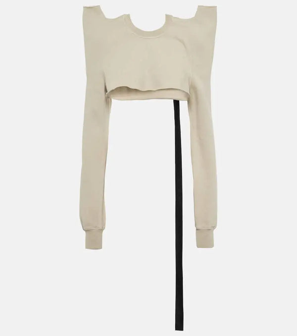 Rick Owens DRKSHDW cotton crop top | LYBSTORE