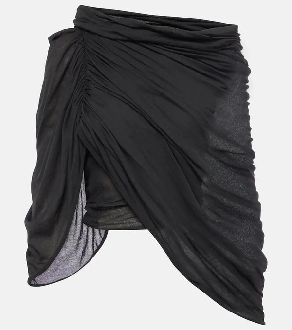 Rick Owens Draped cotton jersey top | LYBSTORE