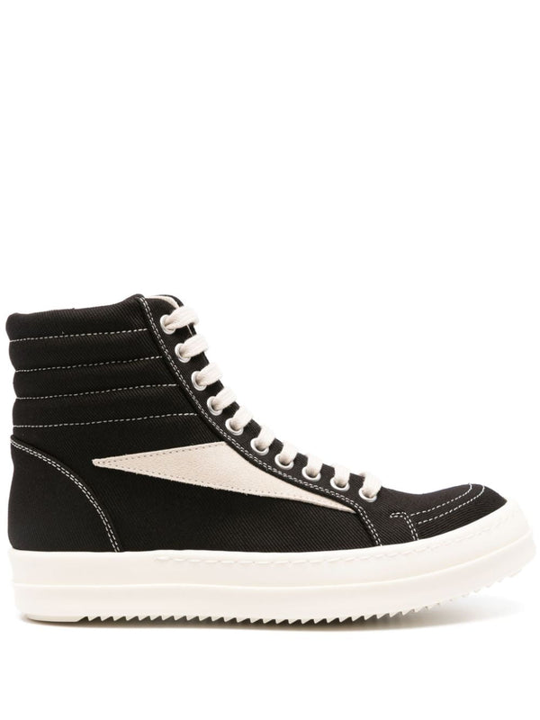 Rick Owens Drkshdw Canvas High Top Sneakers