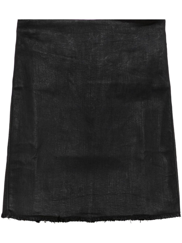 Rick Owens Drkshdw Denim Mini Skirt