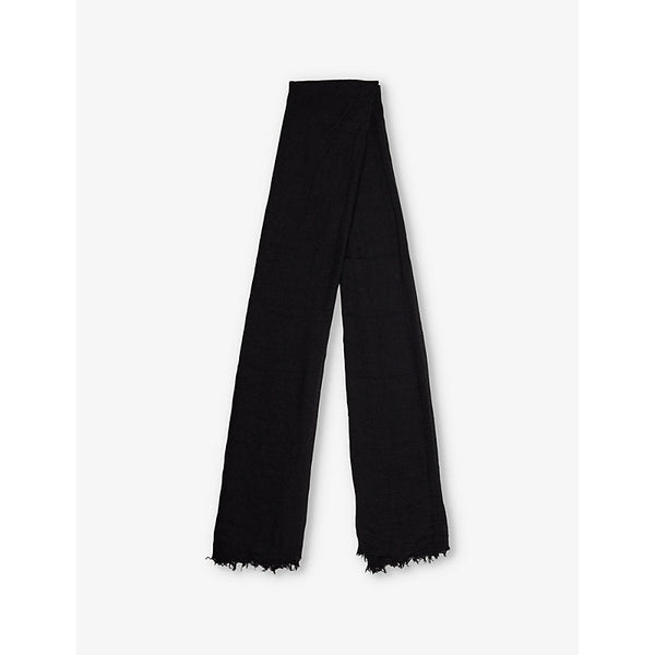 Rick Owens Emily wool, silk and cashmere-blend scarf | LYBSTORE